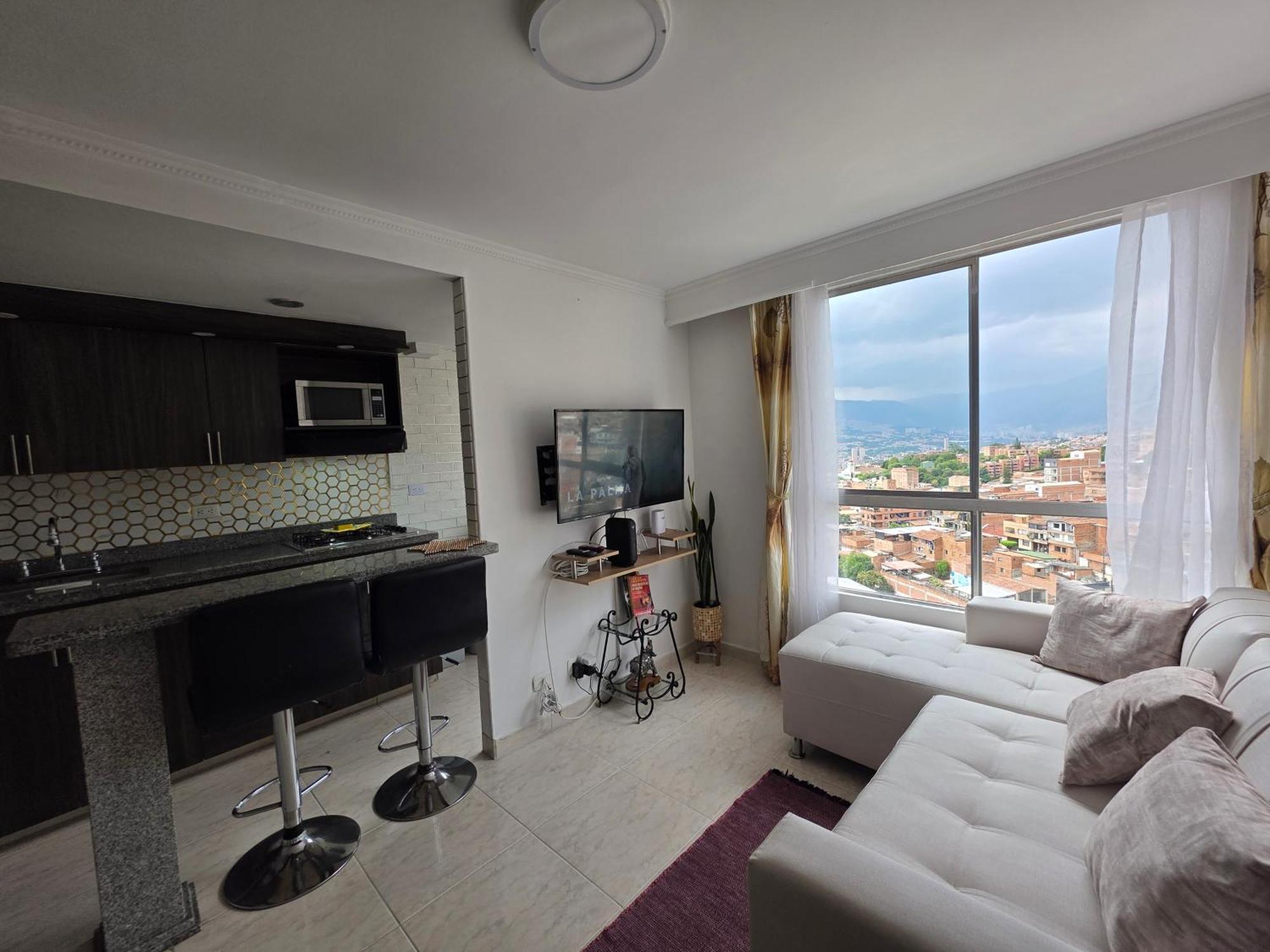 Apartamento Vistas Lindas Cerca Centro Medellín Exterior foto